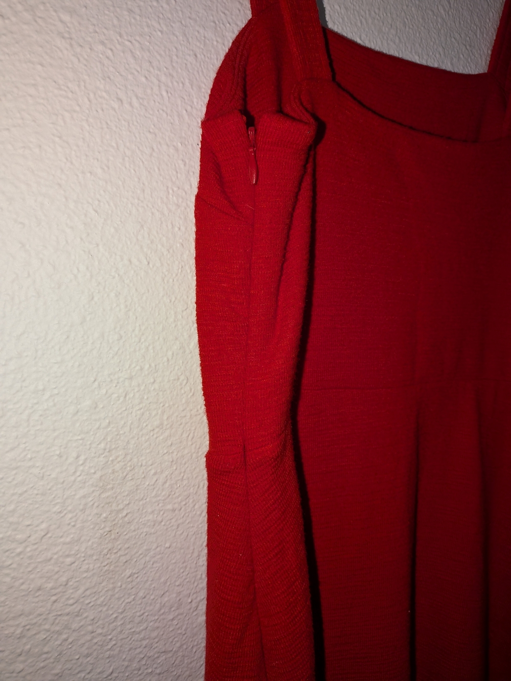 GAP Fitted Square-Neck Pink Midi Dress - Picture 4 of 5